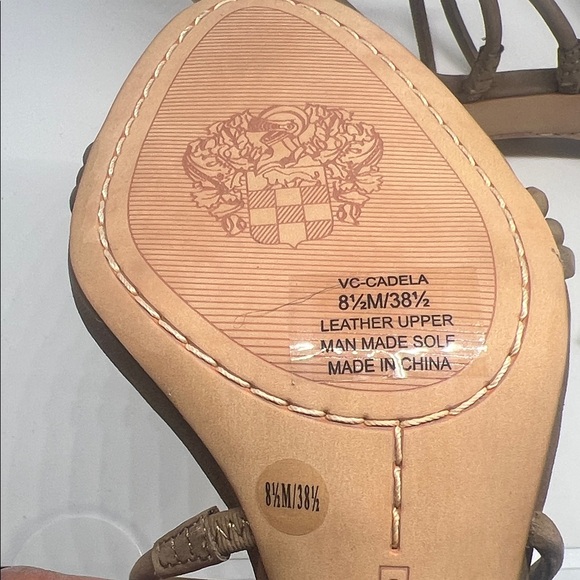 Vince Camuto Women's Brown Strappy Heels - Picture 4 of 6